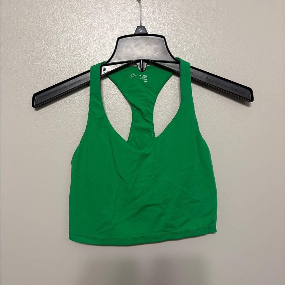 Aerie Vibrant Green Crop Top